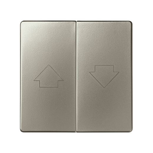Tecla doble para mecanismos de persianas con enclavamiento de seguridad en color cava Simon 82 Concept