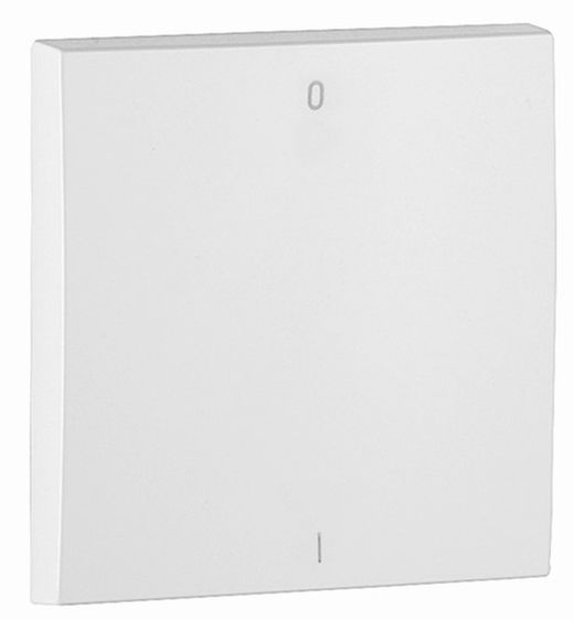 Tecla para interruptor bipolar en color blanco