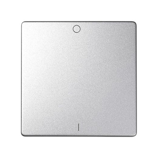 Tecla simple para interruptor bipolar con grabado I/O en color aluminio Simon 82