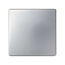 Tecla simple para interruptor bipolar con grabado I/O en color aluminio Simon 82