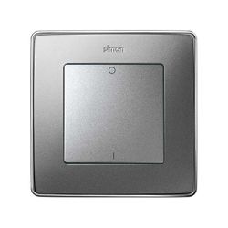 Tecla simple para interruptor bipolar con grabado I/O en color aluminio Simon 82