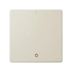 Tecla simple para interruptor bipolar con grabado I/O en color marfil Simon 82