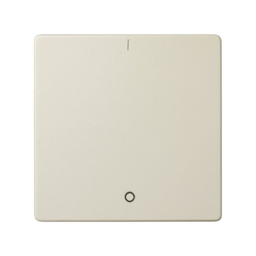 Tecla simple para interruptor bipolar con grabado I/O en color marfil Simon 82