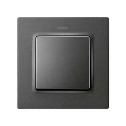 Tecla simple para mecanismos de mando titanio Simon 82 Concept