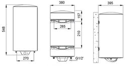 Termo eléctrico serie SB-N de 30 litros