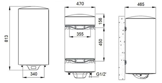 Termo eléctrico serie SB-N de 75 litros