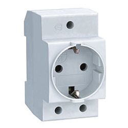 Toma corriente schuko 16A 250V para carril DIN