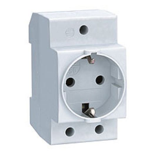 Toma corriente schuko 16A 250V para carril DIN