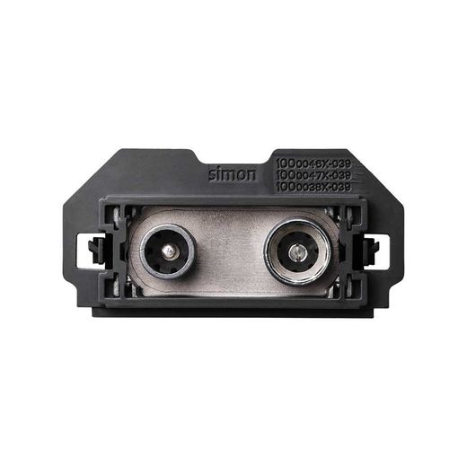 Toma de señal modular R-TV+SAT intermedia