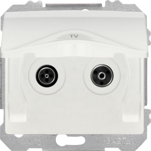 Toma estanca RTV/SAT derivación única