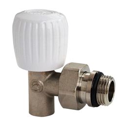 Válvula de radiador manual escuadra 1/2" soldar cobre 15mm
